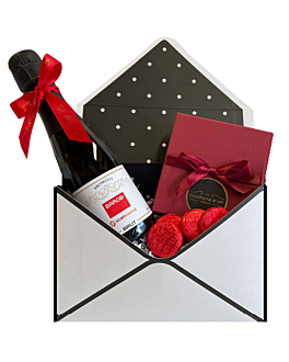 "Letter For You" Personalised Mini Prosecco & Chocolate Gift - With Luxury Strawberry Chocolate Creams 