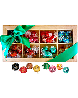 Deluxe Swiss Truffle Gift Box - 40 Mixed Truffles in Luxury Wooden Case