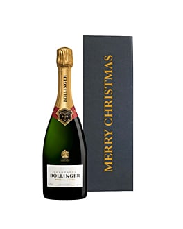 Merry Christmas Bollinger Gift Set - Bollinger Special Cuvée Champagne - In Black Gift Box