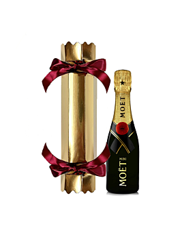 Moet & Chandon Champagne Cracker - Moet Imperial Miniature Single Bottle 20cl