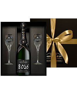 Vintage 2016 Moet et Chandon Champagne & Flutes Gift set