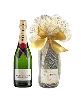  Moet Brut Imperial Champagne in "Opulence" Wrap - Smart, Elegant and Luxurious!