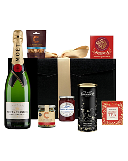 The Thank You Hamper - Moet Brut Imperial Edition - Presented in Black Hamper Box With Large Hand Tied Bow