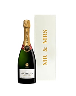 Mr & Mrs Bollinger Gift - Bollinger Special Cuvée Champagne - In White Gift Box