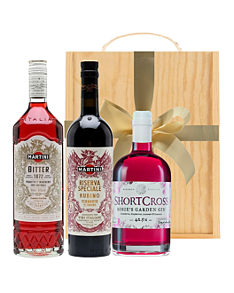 Martini Negroni Cocktail Gift Set - in Wooden Presentation Box