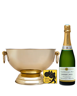 Personalised Classic Cuveé Champagne - Champagne Chocolate Truffles - With "Kensington" Champagne Cooler