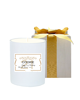  Personalised Candle in Black Gift Box - 21st Birthday Gift