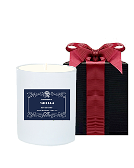  Personalised Scented Candle in Black Gift Box - Congratulations Gift 