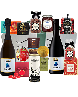  "Christmas Sharing" Wine & Prosecco Hamper - A Luxury Classic Personalised Hamper Packed With Yuletide Treats