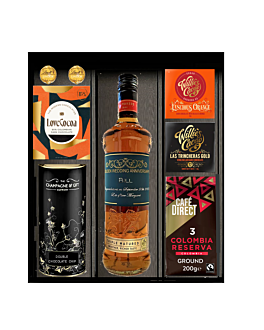 Personalised Scotch Whisky & Luxury Chocolate and Coffee Hamper. Ultimate Whisky, Coffee & Chocolate Gift in smart giftbox