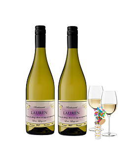 2 x Signature Personalised Sauvignon Blanc White Wine - St. Marc, South of France