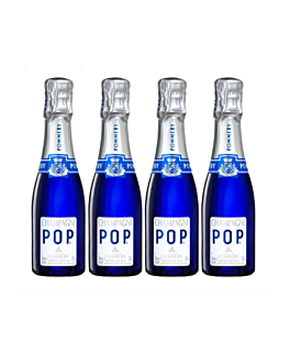 1 x Personalised Pommery Blue POP - Mini Brut Champagne With Traditional Cork Closure