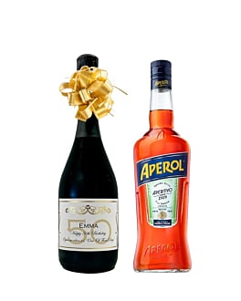 Personalised Prosecco & Aperol Spritz Bottle Set
