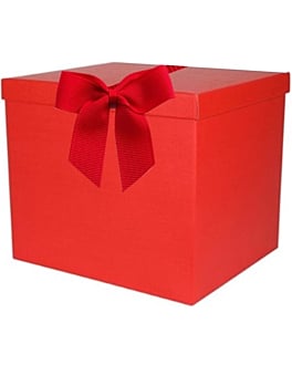 Create A Luxury Corporate Hamper - Deluxe Red Hamper Box For Up To 14 items - (5 Bottles Max)