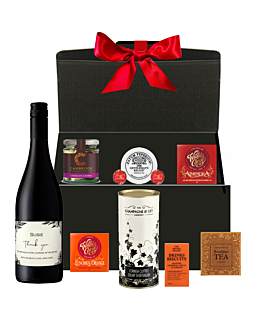 Christmas Sharing Red Wine & Treats Hamper - With Delicious Treats & Goodies
