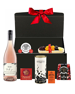 Christmas Sharing Rosé Wine Hamper - With Delicious Treats & Goodies