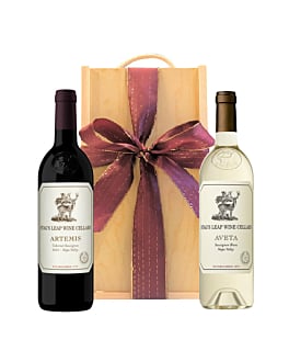 Stag's Leap Napa Valley Duo - ARTEMIS Cabernet Sauvignon & AVETA Sauvignon Blanc - In a Wooden Gift Box