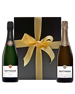 Taittinger Duo – Brut Reserve & Vintage 2016 Champagne In Black Gift Box