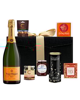 The Thank You Hamper - Veuve Clicquot Edition - Presented in Black Hamper Box With Large Hand Tied Bow