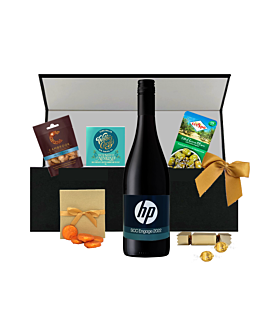 The "Thank You" Red Wine Box Hamper - Cabernet Sauvignon, Venezuelan Chocolate & Treats - Smart Personal or Business Thank You Gift