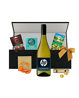 The "Thank You" White Wine Box Hamper - Sauvignon Blanc, Venezuelan Chocolate & Treats - Smart Personal or Business Thank You Gift