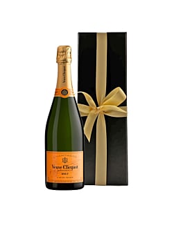 Veuve Clicquot Yellow Label Brut Champagne - in Black Presentation Box