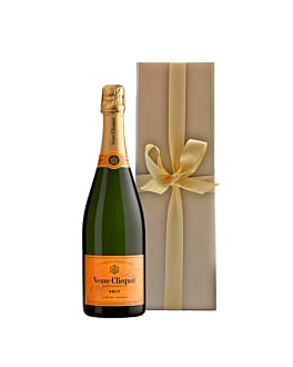 Veuve Clicquot Yellow Label Brut Champagne - in Gold Presentation Box