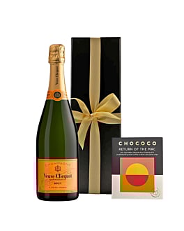 Veuve Clicquot Yellow Label Brut in Black Box - With Colombian Crushed Coffee Chocolate Bar