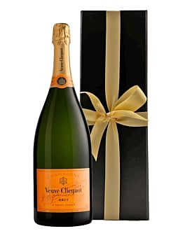 Veuve Clicquot Yellow Label Champagne Magnum 150cl in Black Presentation Box