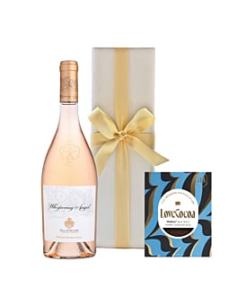 Whispering Angel in White Box - With Maldon Sea Salt Chocolate Bar