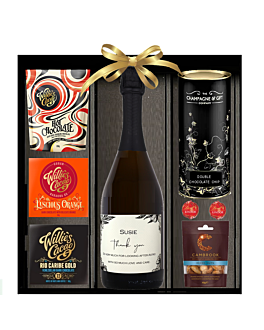 Thank You Prosecco Hamper Box - with Venezuelan Chocolates, Biscuits & Caramalised Nuts
