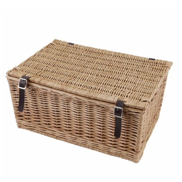 Create Your Own Christmas Hamper - Large Classic Wicker Hamper - Perfect  for 10 to 12 items ( Max 3 Bottles)