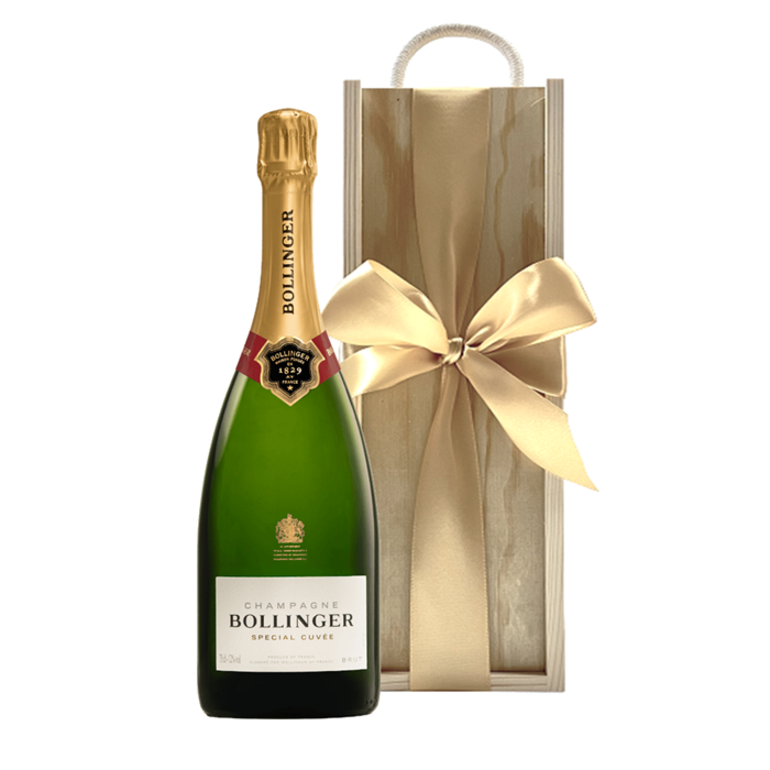Bollinger Special Cuvée Champagne - In Deluxe Wooden Gift Box 