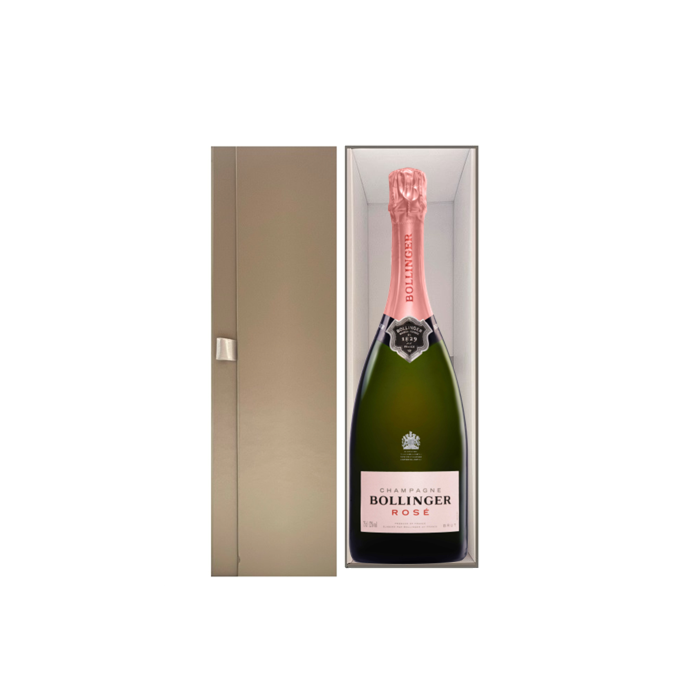 Personalised Bollinger Rosé Champagne - In Gold Presentation Box