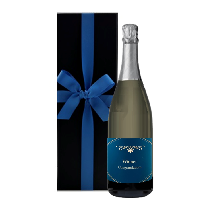 Luxury Signature Branded Prosecco D.O.C. Gift Set - Corporate Prosecco Gift in Black Box