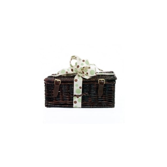 Create A Luxury Hamper - Classic Dark Wicker For Up to 6 items  (One Bottle Max)