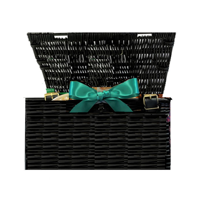 Create A Luxury Hamper - Classic Dark Wicker For Up to 6 items  (One Bottle Max)