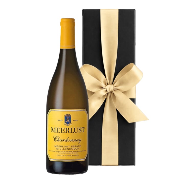 Meerlust Chardonnay Wine Gift - In Black Gift Box