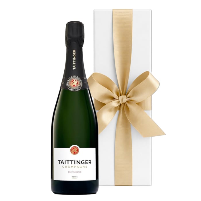 TAITTINGER Brut Reserve Champagne - In White Gift Box