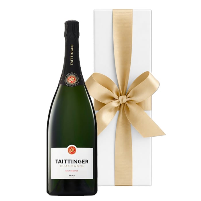 TAITTINGER Brut Reserve Champagne Magnum - In White Presentation Box