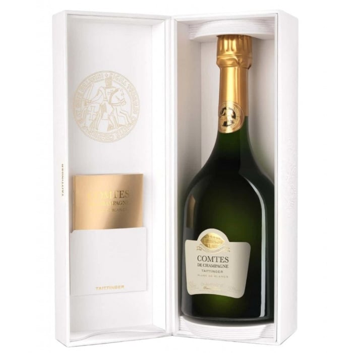 Taittinger Comtes de Champagne 2013 – Blanc de Blancs in Luxury Taittinger Gift Box, 75cl