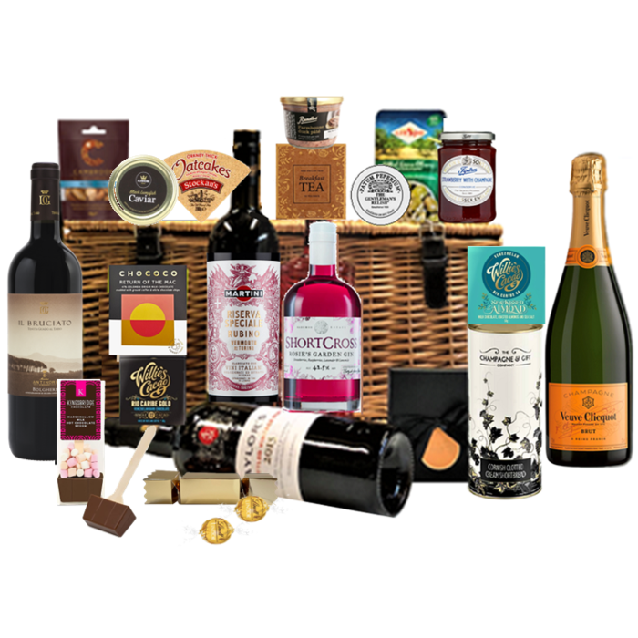 The Ultimate Drinks Discovery Hamper - With Champagne, Fine Wine, Port, Gin & Delicious Goodies