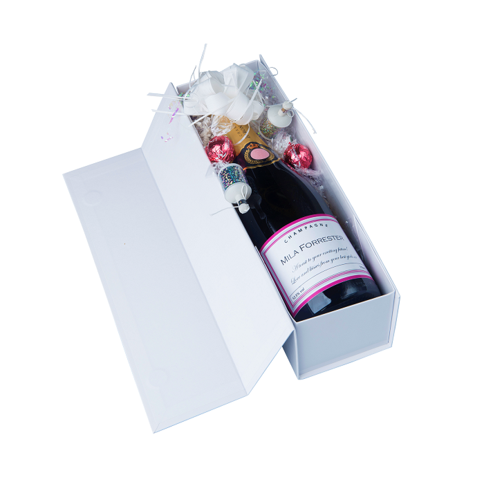 "Happy Anniversary" Champagne & Chocolate Truffle Celebration Box
