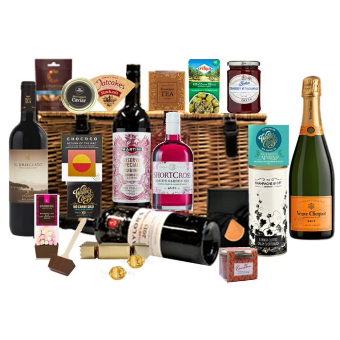 The Ultimate Drinks Discovery Hamper - With Champagne, Fine Wine, Port, Gin & Delicious Goodies