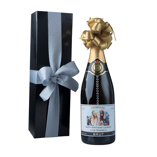 "Touch Of Sparkle" Classique Gift Set - Personalised Champagne...