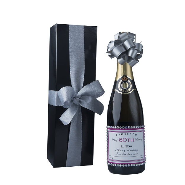 "Hint Of Glitz" Classique Gift Set - Personalised Champagne With...