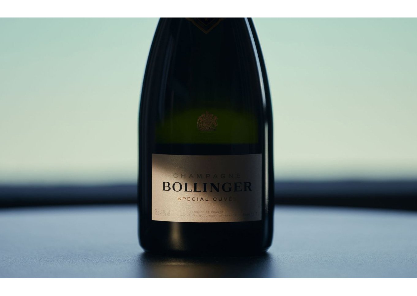 Bollinger Personalised Champagne Bottle on gift table