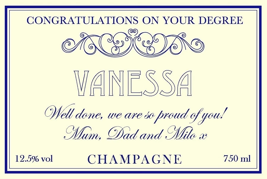 graduation-personalised-champagne-label