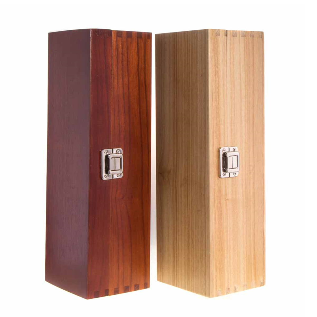 fsc wooden champagne box and bottle