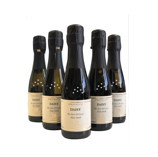 Miniature Prosecco Decorated Bottles Crystal